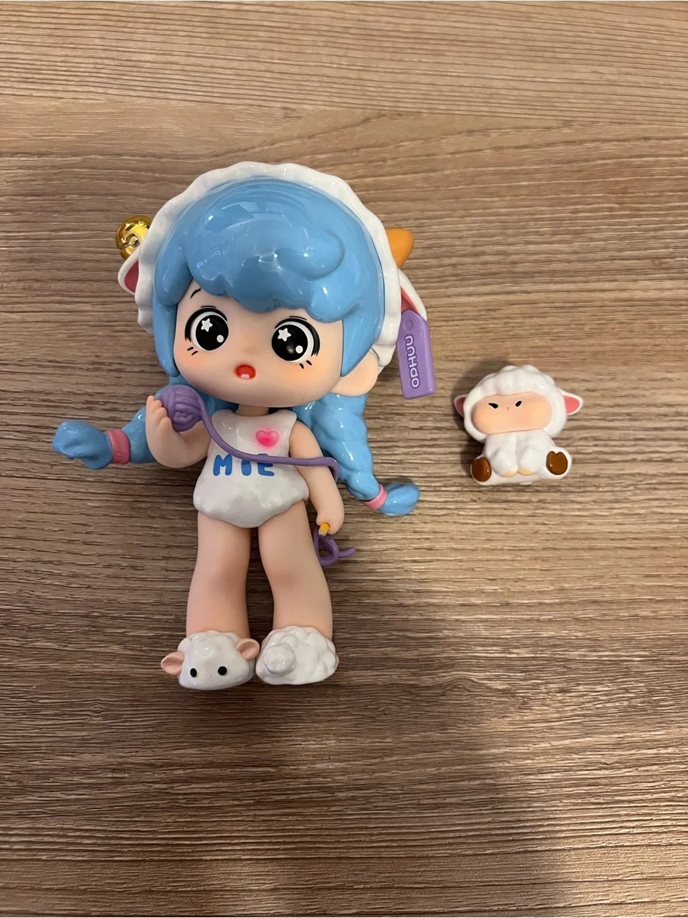 Ft. Fire x Ophuu Mie Sheep Figure with Lamb Companion Designer Toy